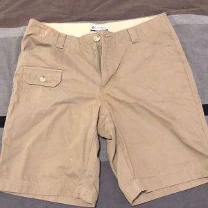 COLUMBIA SPORTSWEAR Tan trail long shorts